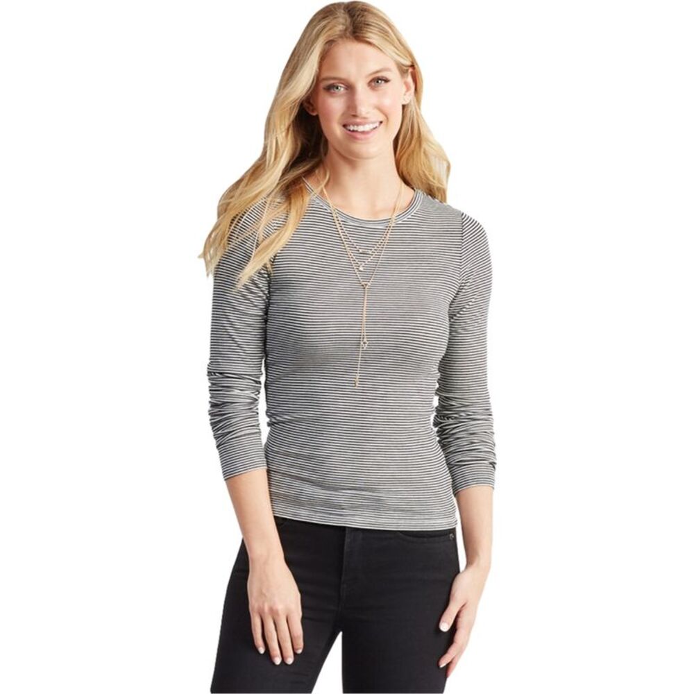 Aeropostale Womens Striped Basic T-Shirt, NWT